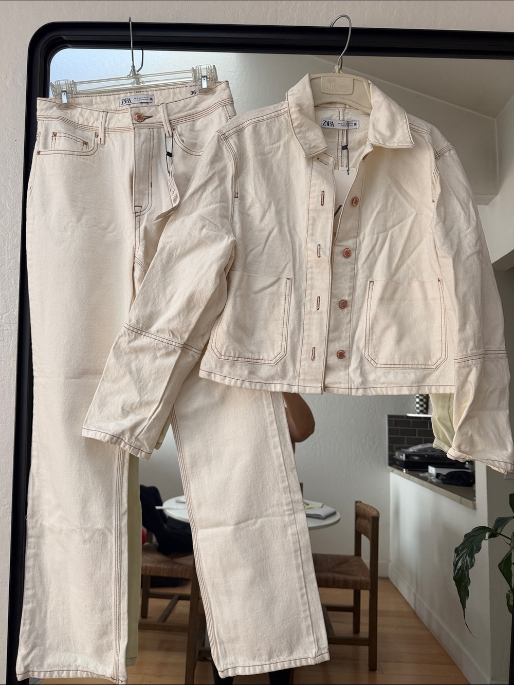 Zara Denim Pants part of set! BNWT! Size 4!